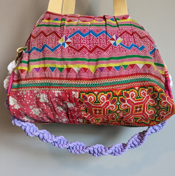 Tricia Fix DayTripper Weekender Small Duffle Tote Embellished Bag - Picture 3 of 16